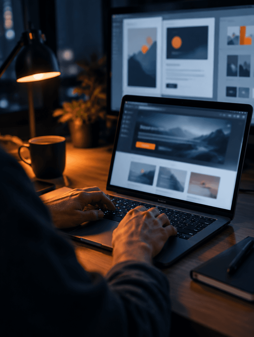 The Raid team building a client's website