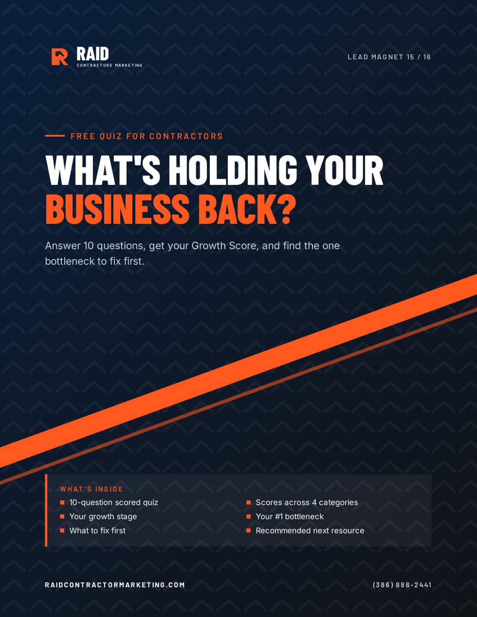 What's Holding Your Business Back? cover
