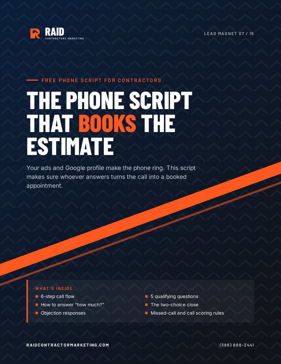 The Phone Script That Books the Estimate cover